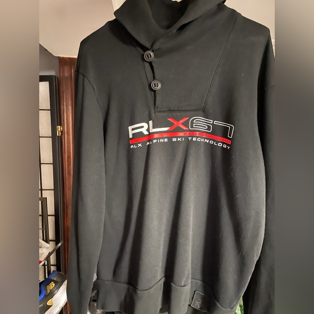 Rlx racing shawl sweater